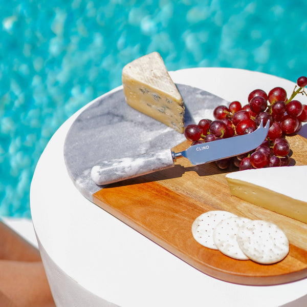 Grey Marble Timber Cheese Board