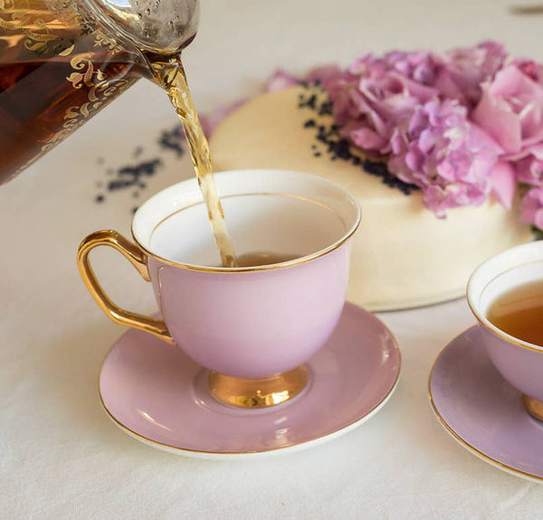 XL Lavender Teacup and Saucer - 375mL