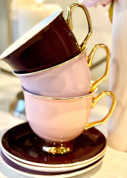 XL Lavender Teacup and Saucer - 375mL