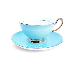 Pale Blue Teacup and Saucer - 250mL