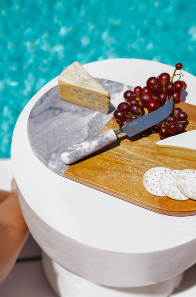 Grey Marble Timber Cheese Board