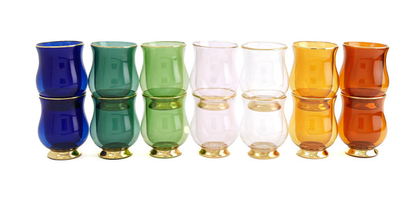 Double Wall Latte Glasses – Amber – Set of 2