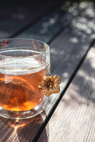 Loose Leaf Tea Cylinder Infuser - Hibiscus Flower GU